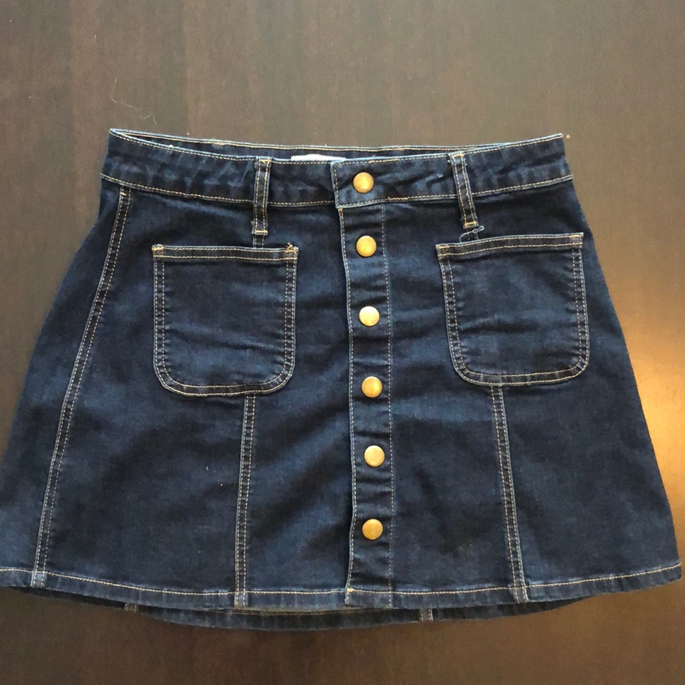 Dark Denim Mini Skirt
